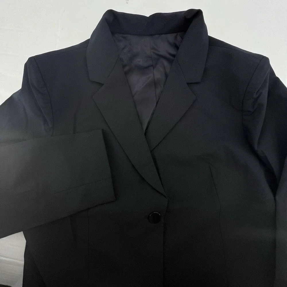 Giorgio Armani Womens Single Button Blue Blazer Italy Size 48 Have Multiple 03 - Picture 12 of 14